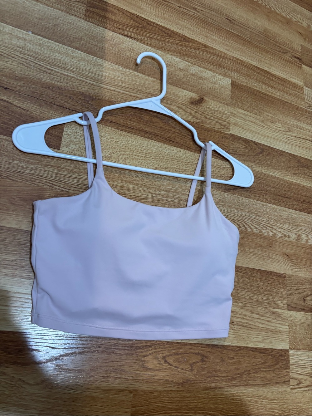 NWOT Light Pink Crop Top Sports Bra